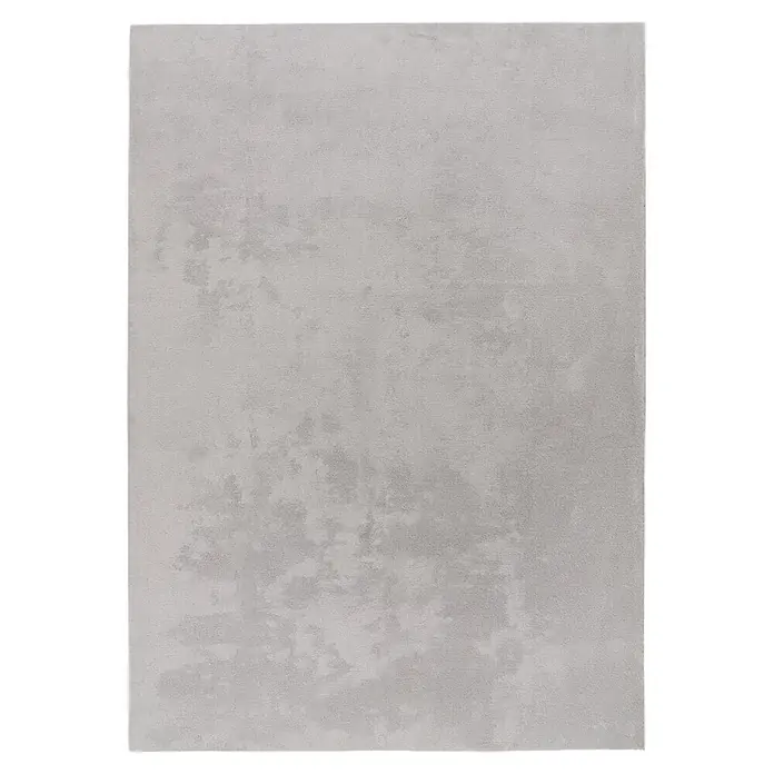 Kayoom Kurzflorteppich Earthquake 225 - Silber, 220 x 160 cm, 100 % Polyester - Draufsicht
