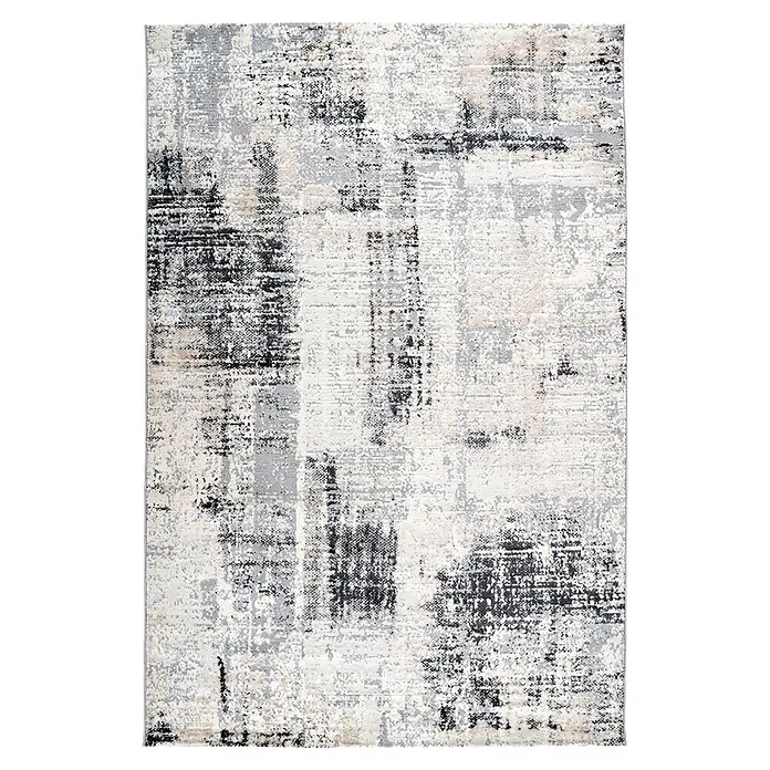 Kayoom Kurzflorteppich Sail 700 - Grau, 230 x 160 cm, 70 % Polypropylen, 30 % Polyester - Draufsicht