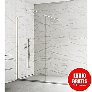 GME Mampara de ducha fija Screen Nickel (An x Al: 98 x 195 cm, Nickel)