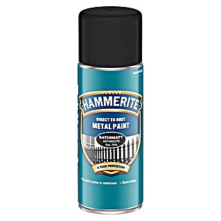 Hammerite Lakirni sprej za kovino 3 v 1 (Svetleče, 400 ml, Antracit)