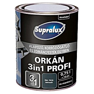 Barvni lak za kovino Orkan Profi 3 v 1 (Antracit, 0,75 l, RAL 7016)