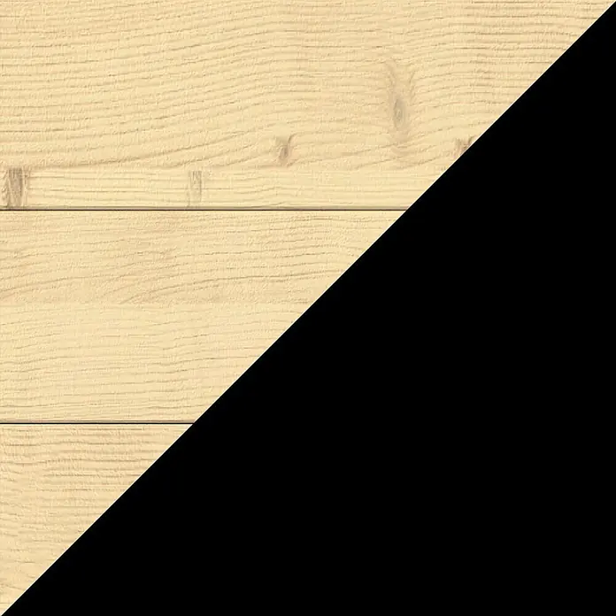 Upyard Hochbeet Modernbox hoch - 78 x 36 x 72 cm, Holz, Natur/Schwarz - Farbmuster