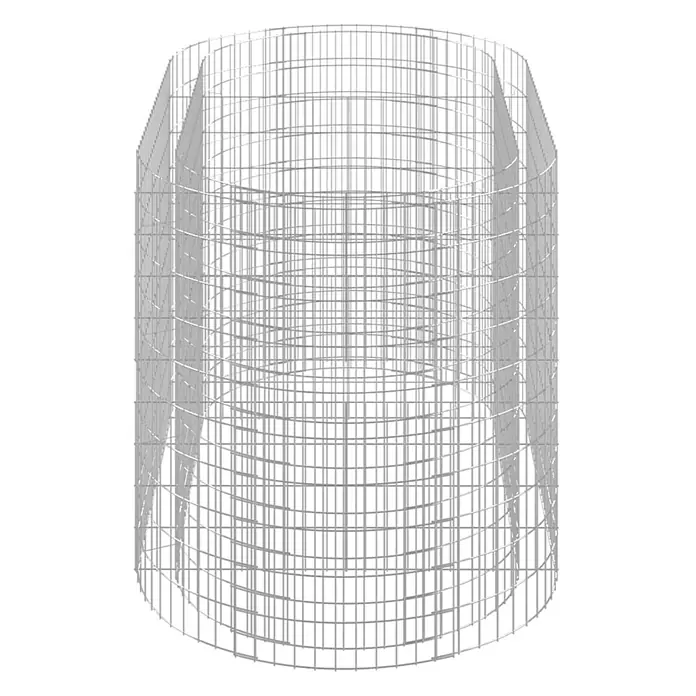 Furnicato Gabionen-Hochbeet verzinktes Eisen - 200 x 100 x 100 cm, Metall, Fassungsvermögen Erde: 2.000 g