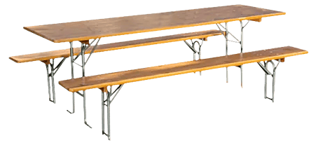 Sunfun Table et bancs de brasserie