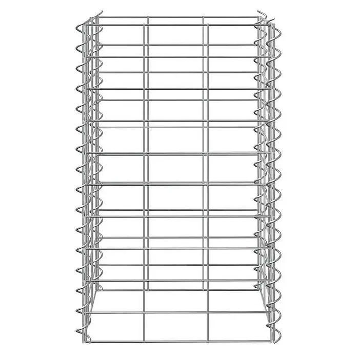 Furnicato Gabionen-Hochbeet Eisen - 30 x 30 x 50 cm, Metall, Fassungsvermögen Erde: 45 g