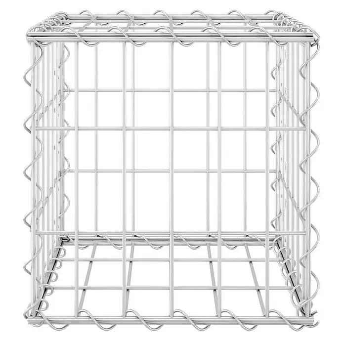 Furnicato Gabionen-Hochbeet Stahldraht - 30 x 30 x 30 cm, Stahl, Fassungsvermögen Erde: 27 g