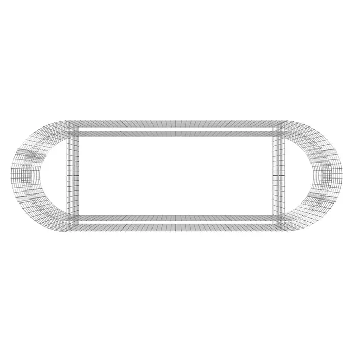 Furnicato Gabionen-Hochbeet verzinktes Eisen - 300 x 100 x 100 cm, Metall, Fassungsvermögen Erde: 3.000 g