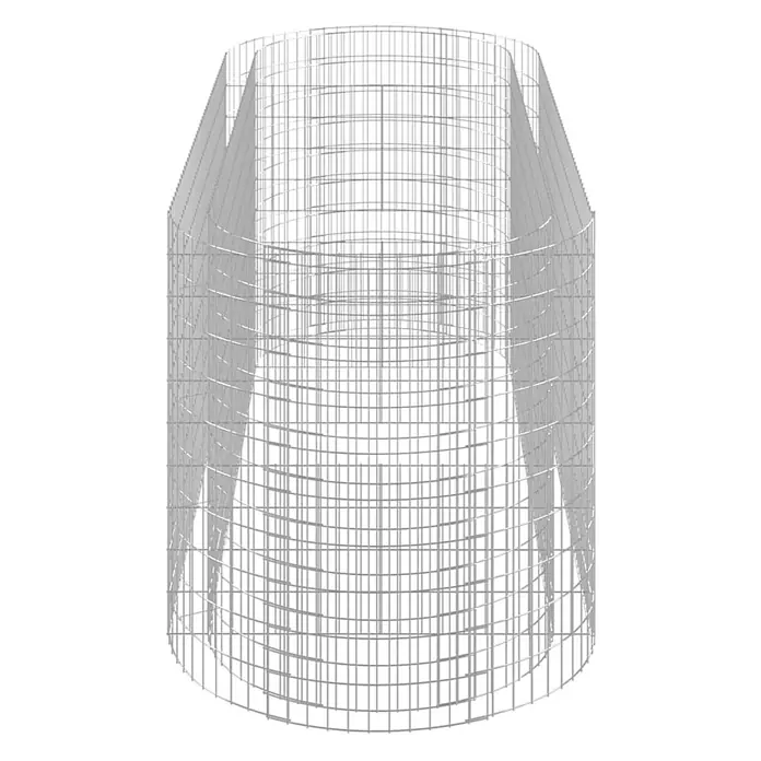 Furnicato Gabionen-Hochbeet verzinktes Eisen - 300 x 100 x 100 cm, Metall, Fassungsvermögen Erde: 3.000 g