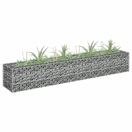 Furnicato  Gabionen-Hochbeet verzinkter Stahl
