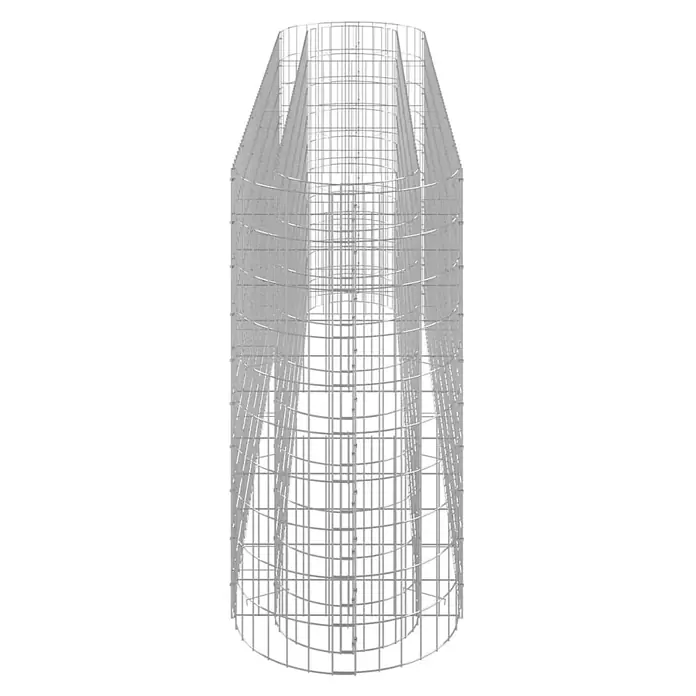 Furnicato Gabionen-Hochbeet verzinktes Eisen - 260 x 50 x 100 cm, Metall, Fassungsvermögen Erde: 1.300 g