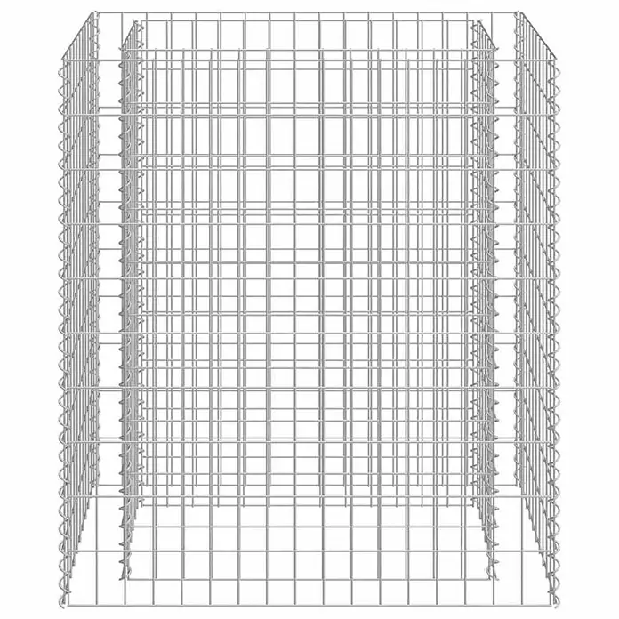 Furnicato Gabionen-Hochbeet verzinkter Stahl - 90 x 50 x 100 cm, Stahl, Fassungsvermögen Erde: 210 g