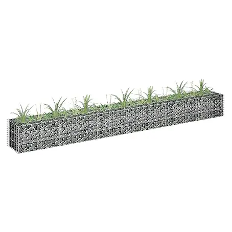 Furnicato  Gabionen-Hochbeet verzinkter Stahl