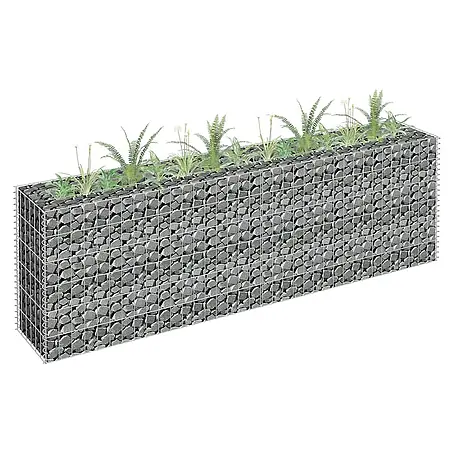 Furnicato  Gabionen-Hochbeet Verzinkter Stahl