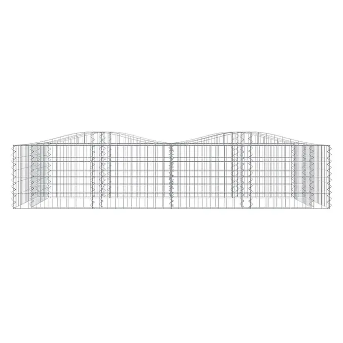 Furnicato Gabionen-Hochbeet verzinktes Eisen - 200 x 100 x 50 cm, Metall, Fassungsvermögen Erde: 1.000 g