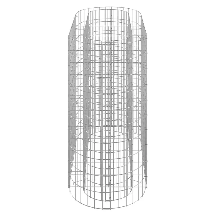 Furnicato Gabionen-Hochbeet verzinktes Eisen - 120 x 50 x 100 cm, Metall, Fassungsvermögen Erde: 600 g