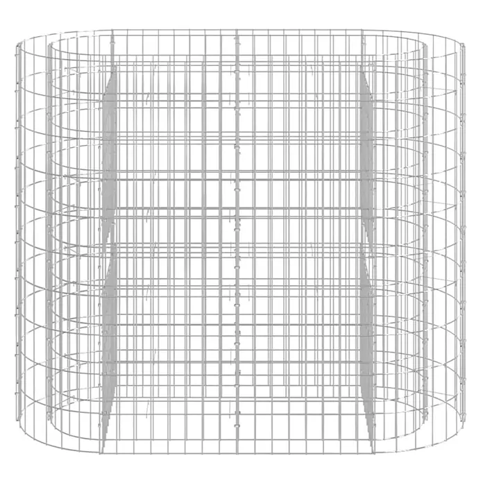 Furnicato Gabionen-Hochbeet verzinktes Eisen - 120 x 50 x 100 cm, Metall, Fassungsvermögen Erde: 600 g