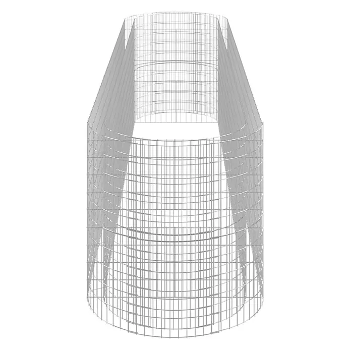 Furnicato Gabionen-Hochbeet verzinktes Eisen - 500 x 100 x 100 cm, Metall, Fassungsvermögen Erde: 5.000 g