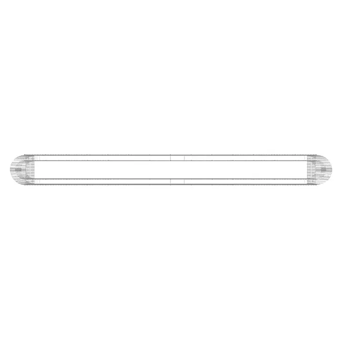 Furnicato Gabionen-Hochbeet verzinktes Eisen - 540 x 50 x 100 cm, Metall, Fassungsvermögen Erde: 2.700 g