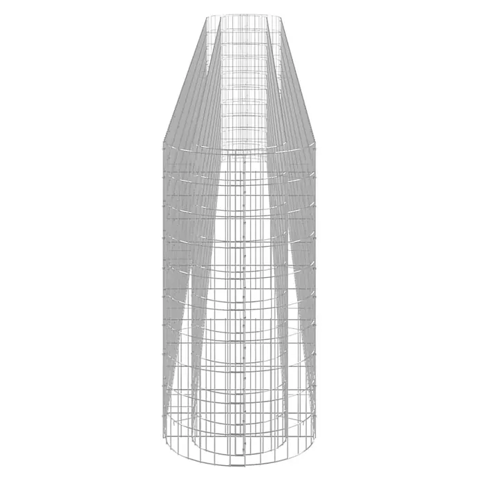 Furnicato Gabionen-Hochbeet verzinktes Eisen - 540 x 50 x 100 cm, Metall, Fassungsvermögen Erde: 2.700 g