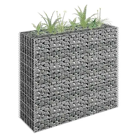Furnicato  Gabionen-Hochbeet verzinkter Stahl