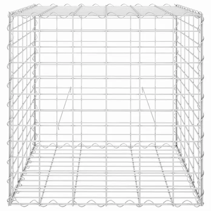 Furnicato Gabionen-Hochbeet Stahldraht - 60 x 60 x 60 cm, Stahl, Fassungsvermögen Erde: 216 g
