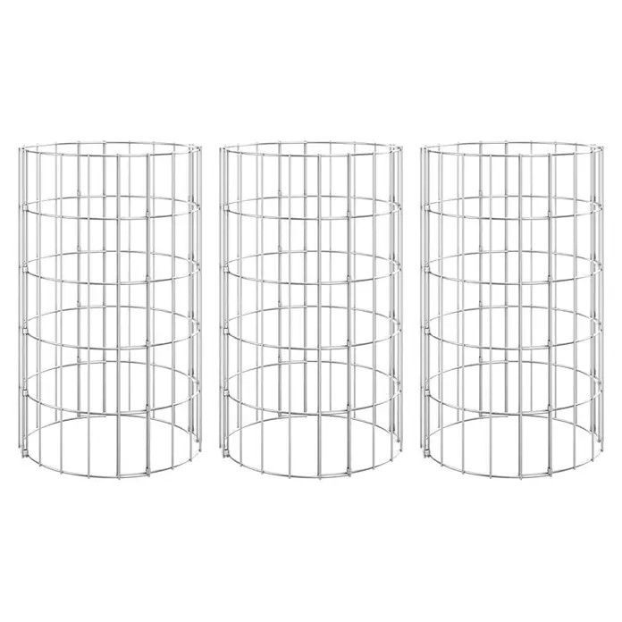 Furnicato Gabionen-Hochbeet verzinkter Stahl - 30 x 30 x 50 cm, Stahl, Fassungsvermögen Erde: 106 g