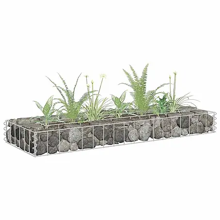 Furnicato  Gabionen-Hochbeet verzinkter Stahl