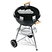 Grillstar Barbacoa redonda con tapa Montana (Negro, Superficie parrilla: Ø 46 cm)