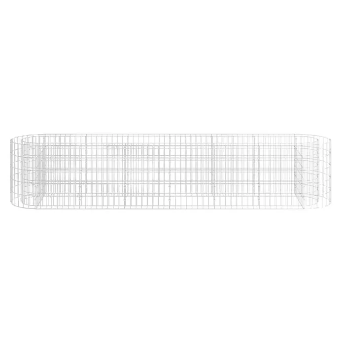 Furnicato Gabionen-Hochbeet verzinktes Eisen - 260 x 50 x 50 cm, Metall, Fassungsvermögen Erde: 650 g