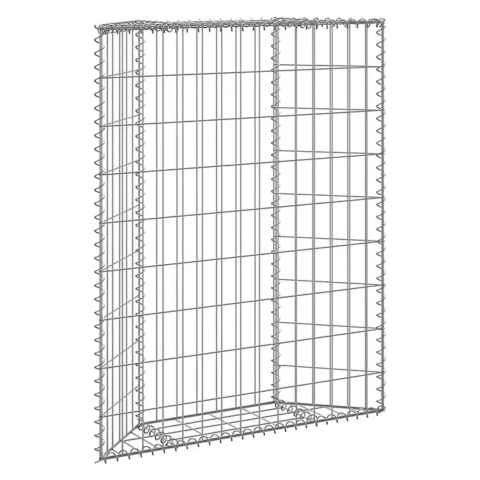 Furnicato Gabionen-Hochbeet verzinkter Stahl - 80 x 20 x 100 cm, Stahl, Fassungsvermögen Erde: 160 g