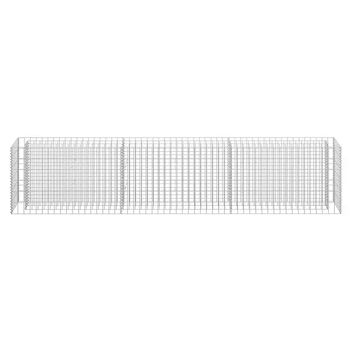 Furnicato Gabionen-Hochbeet verzinkter Stahl - 270 x 30 x 60 cm, Stahl, Fassungsvermögen Erde: 150 g