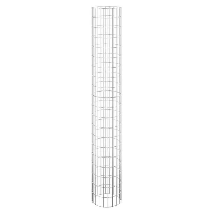 Furnicato Gabionen-Hochbeet verzinkter Stahl - 30 x 30 x 200 cm, Stahl, Fassungsvermögen Erde: 424 g