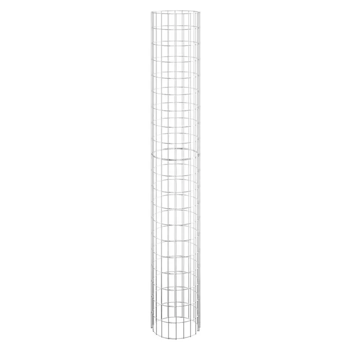 Furnicato Gabionen-Hochbeet verzinkter Stahl - 30 x 30 x 200 cm, Stahl, Fassungsvermögen Erde: 424 g