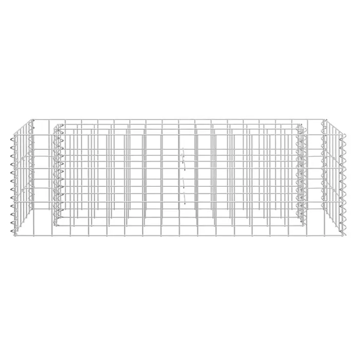 Furnicato Gabionen-Hochbeet verzinkter Stahl - 90 x 30 x 30 cm, Stahl, Fassungsvermögen Erde: 21 g