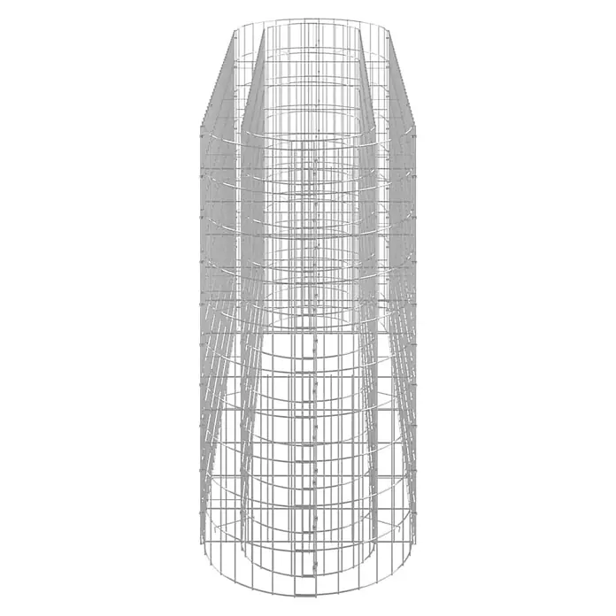 Furnicato Gabionen-Hochbeet verzinktes Eisen - 190 x 50 x 100 cm, Metall, Fassungsvermögen Erde: 950 g