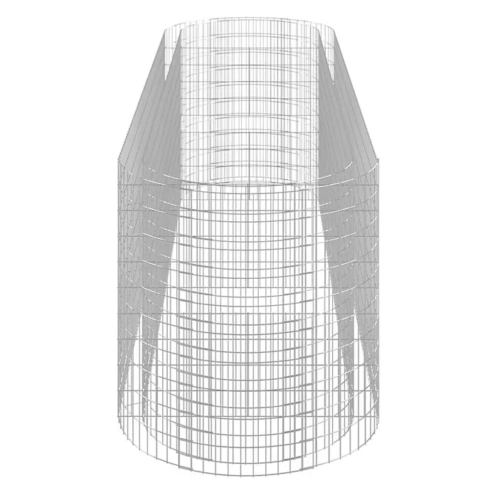 Furnicato Gabionen-Hochbeet verzinktes Eisen - 400 x 100 x 100 cm, Metall, Fassungsvermögen Erde: 4.000 g