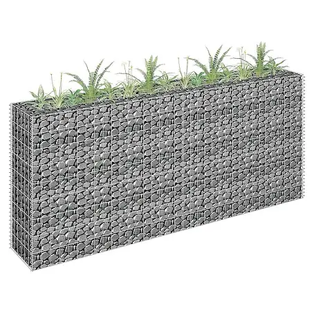 Furnicato  Gabionen-Hochbeet Verzinkter Stahl