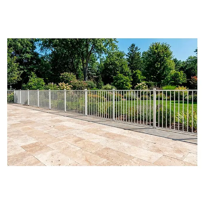 Adaptta Mattenzaun - 200 x 104 cm, Stahl, Weiß