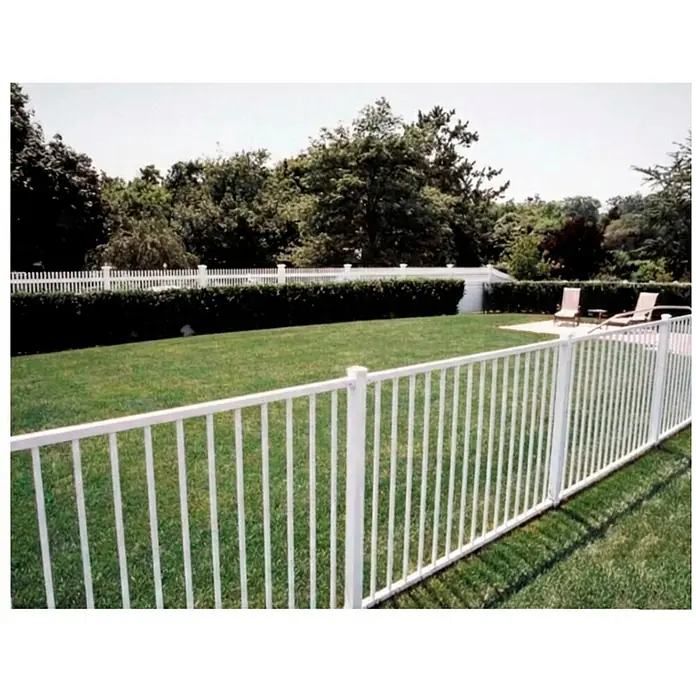 Adaptta Mattenzaun - 200 x 104 cm, Stahl, Weiß