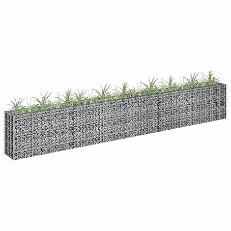 Furnicato  Gabionen-Hochbeet verzinkter Stahl