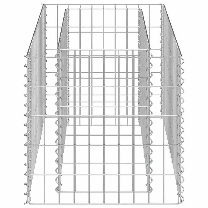 Furnicato Gabionen-Hochbeet verzinkter Stahl - 90 x 50 x 50 cm, Stahl, Fassungsvermögen Erde: 105 g