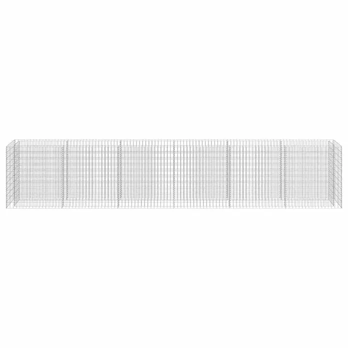 Furnicato Gabionen-Hochbeet verzinkter Stahl - 540 x 50 x 100 cm, Stahl, Fassungsvermögen Erde: 1.560 g