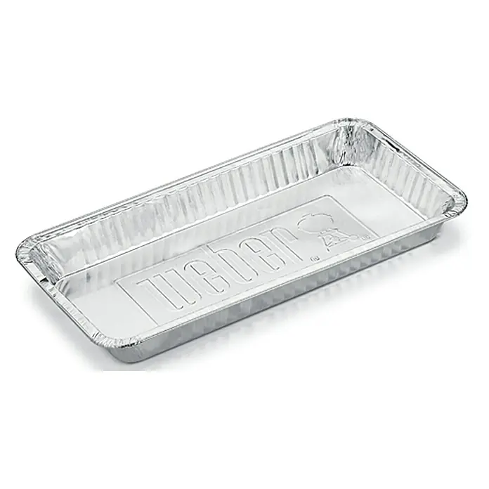 Weber Alu-Tropfschale - L x B x H: 28 x 18 x 5 cm, 10 Stk. - Aluminium-Tropfschale von Weber, ideal zum Auffangen von Fett beim Grillen und Räuchern. Hält den Grill sauber.
