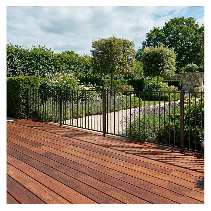 Adaptta Gartentor - 80 x 110 cm, Schwarz, Stahl