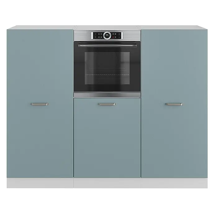 Vicco Küchenleerblock R-Line Blau-Grau/Weiß ohne Arbeitsplatte - Blau-Grau