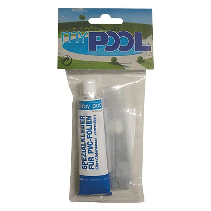 myPool Unterwasser-Reparatur-Set - Transparent - My Pool PVC Folien Reparaturset mit Spezialkleber zur Ausbesserung von Poolfolien, auch unter Wasser anwendbar.