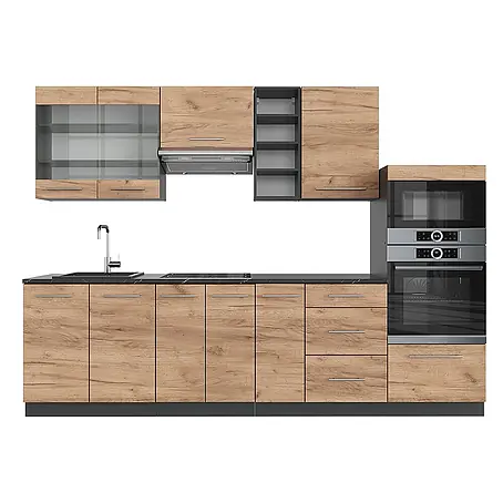 Küchenzeile Fame-Line 280 cm Goldkraft Eiche Art.-Nr. 42674