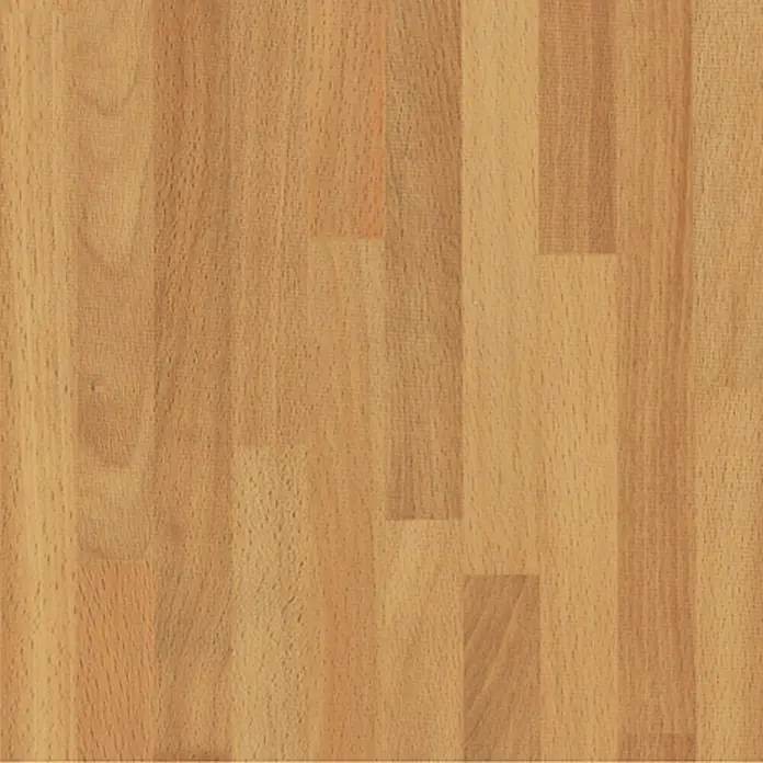 D-c-fix Lámina efecto madera - 200 x 45 cm, Marrón, Bloque de carnicero mediano, Autoadhesivo - Vista detallada de una superficie de madera de tono cálido que muestra textura, ideal para encimeras y muebles.