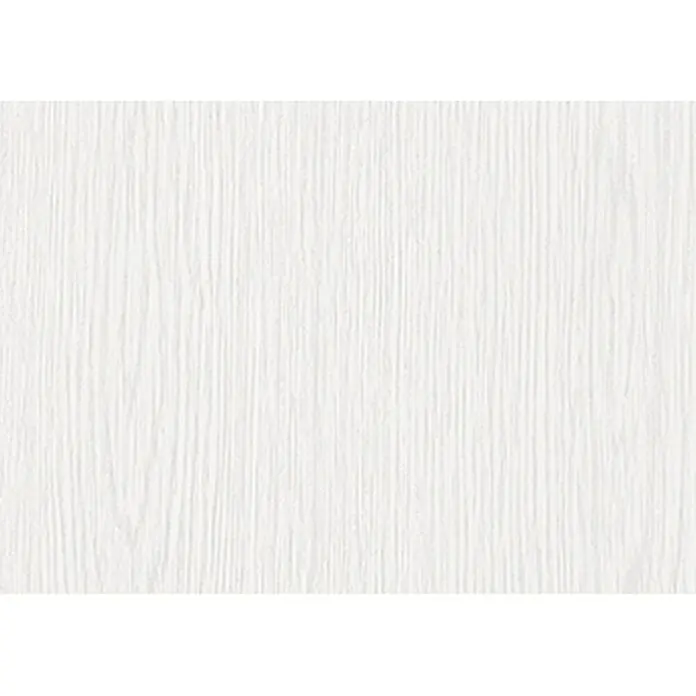 D-c-fix Holzoptikfolie Whitewood - 200 x 45 cm, Weiß, Selbstklebend - Weißes Holzmaserungsmuster für Möbel, Wände oder Bodenbeläge, ideal für moderne und minimalistische Innenräume.