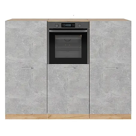 Vicco  Küchenleerblock R-Line Beton/Goldkraft Eiche ohne Arbeitsplatte